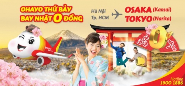 “Xõa bung chất hè” cùng Vietjet với trăm ngàn vé quốc tế chỉ từ 0 đồng