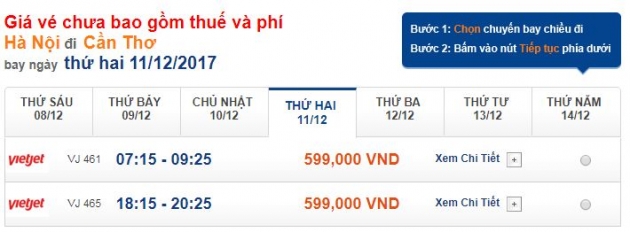 Book vé VietJet Air, bay Hà Nội – Cần Thơ sẽ vô cùng tiết kiệm!