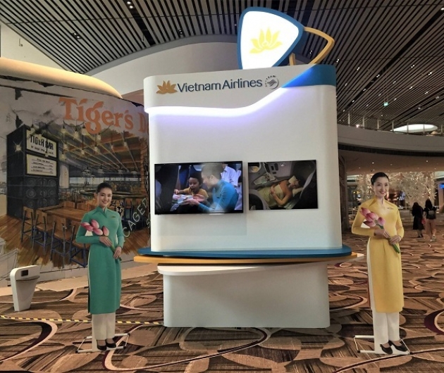 Từ 7/11/2017, Vietnam Airlines chính thức khai thác nhà ga mới T4 tại sân bay Changi (Singapore)