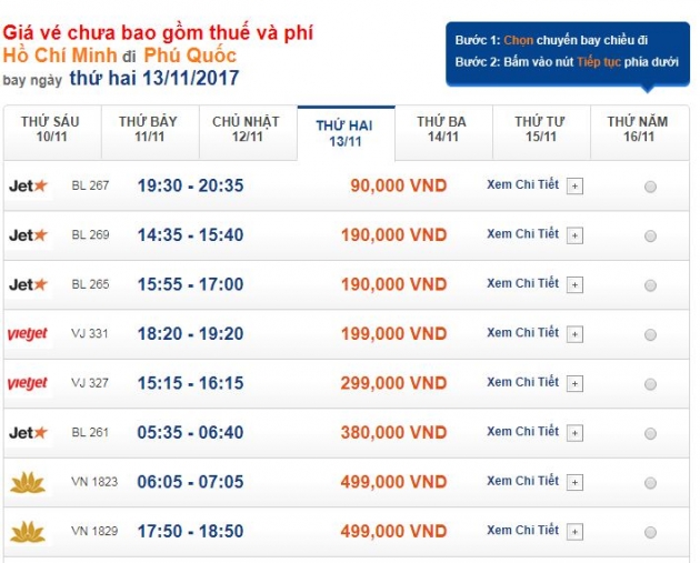 “Quất” ngay vé máy bay đi Phú Quốc giá chỉ 90.000đ của Jetstar Pacific