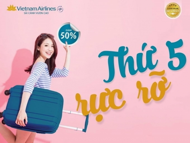 Vietnam Airlines và Jetstar Pacific tiếp tục “song kiếm hợp bích” trong “Thứ 5 rực rỡ” tuần này